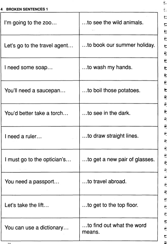 Sample phrases for pass the message